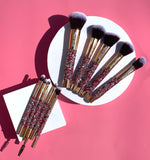 10pc Bling brush set